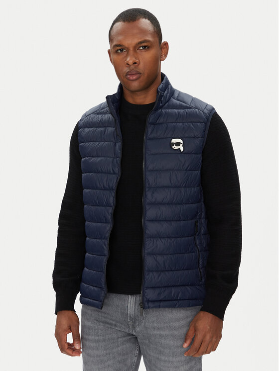 KARL LAGERFELD KARL LAGERFELD Prsluk 505711 553590 Tamnoplava Regular Fit