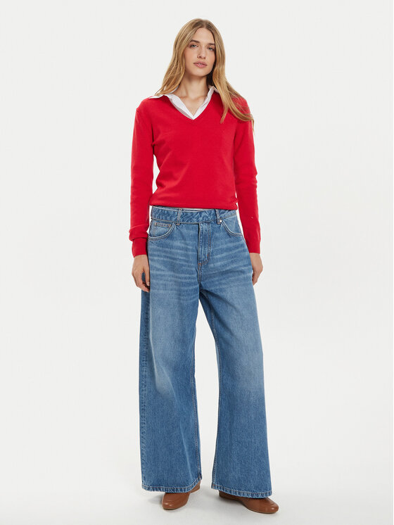 United Colors Of Benetton United Colors Of Benetton Πουλόβερ 1002D4488 Κόκκινο Regular Fit