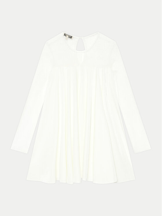 TWINSET TWINSET Eleganta kleita 242GJ2101 Balts Regular Fit