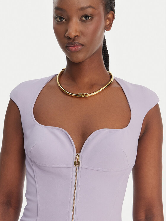 Elisabetta Franchi Elisabetta Franchi Koktejlové šaty AB-900-61E2-V430 Fialová Regular Fit