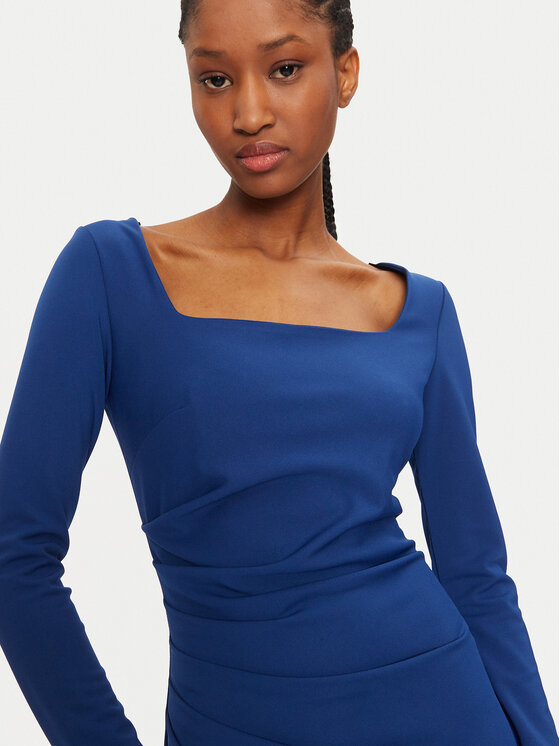 Rinascimento Rinascimento Koktel haljina 1000769355846 Plava Regular Fit
