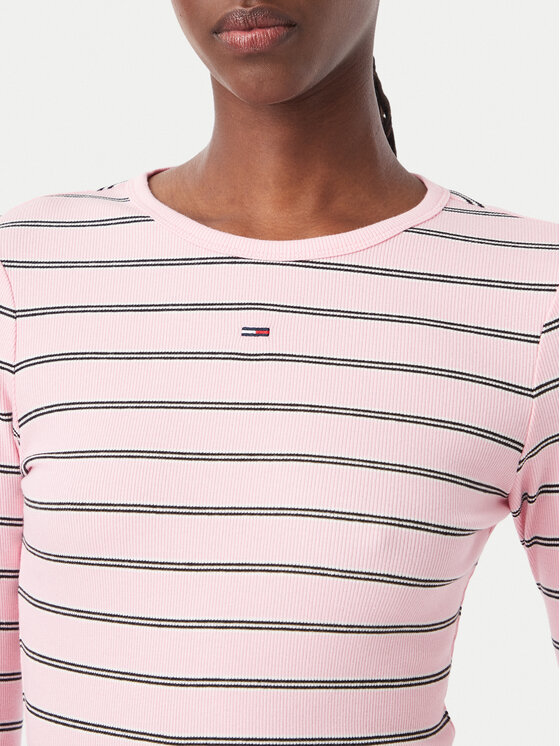 Tommy Jeans Tommy Jeans Halenka Essential DW0DW17387 Světle růžová Slim Fit