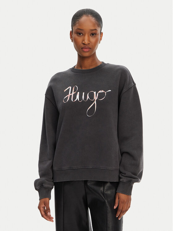 HUGO HUGO Bluză Deroxina_4 50545198 Gri Oversize