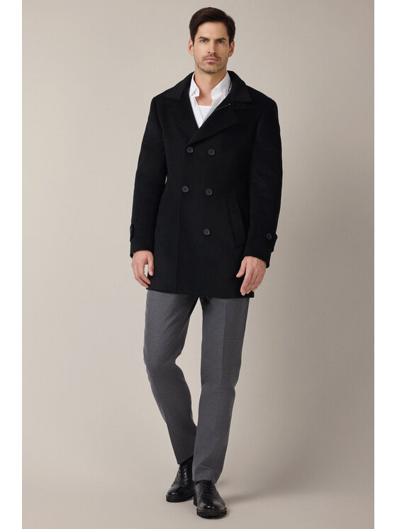 Lancerto Lancerto Płaszcz zimowy Vernol PC073225000017 Czarny Regular Fit