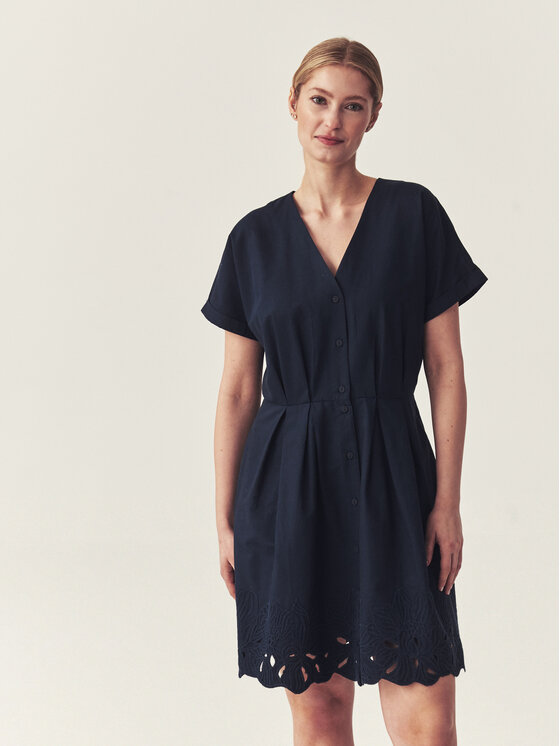 TATUUM TATUUM Sukienka codzienna BREZZA Z Granatowy Flare Fit