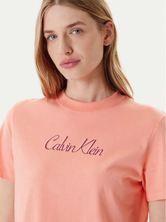 Calvin Klein Jeans Calvin Klein Jeans T-Shirt Classic Logo LV047C854G Pomarańczowy Regular Fit