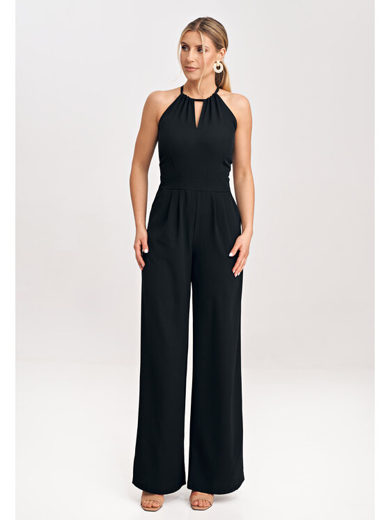 FIGL FIGLFIGL Jumpsuit M1023 Nero Regular Fit