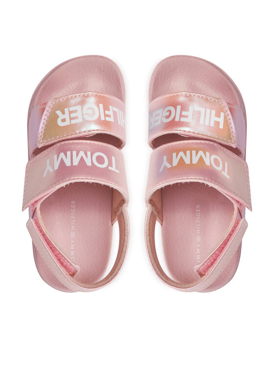 Tommy Hilfiger Tommy Hilfiger Sandały Velcro Sandal T1A2-33299-1367 S Różowy