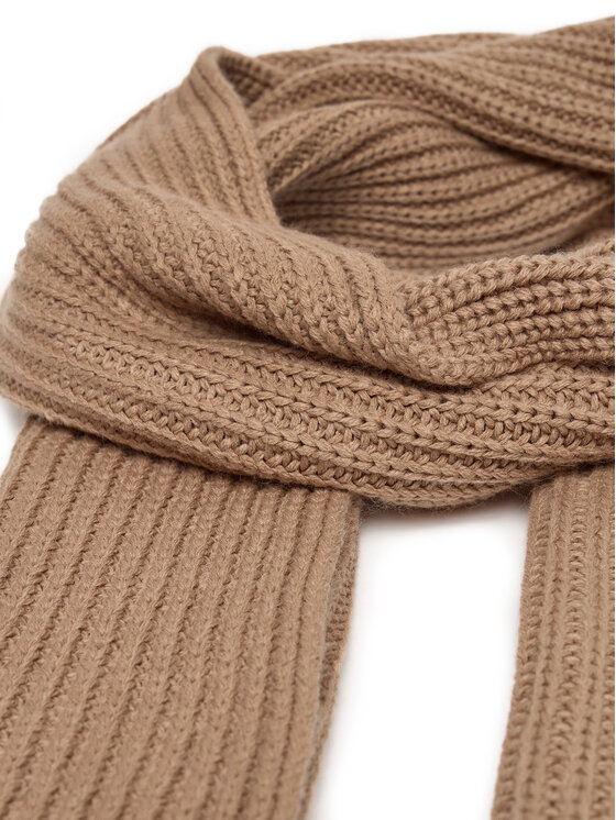 Calvin Klein Jeans Calvin Klein Jeans Zestaw Szalik i Czapka Monogram Rib Scarf Beanie Set IU0IU00638 Brązowy
