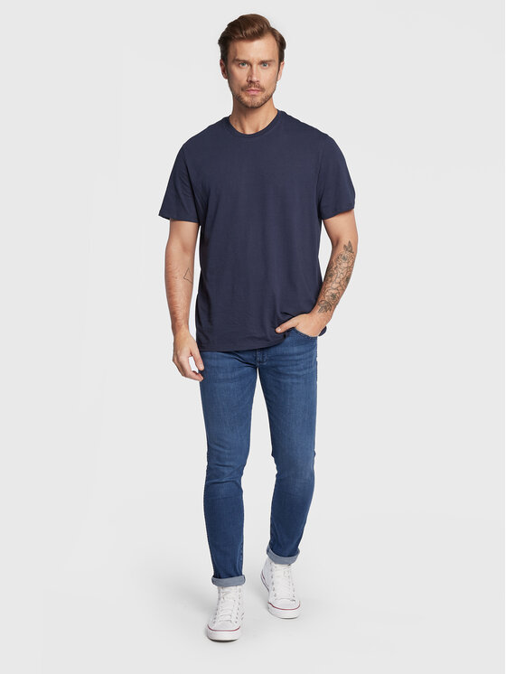 Wrangler Wrangler Jeansy Larston 812 W18SCS23I 112320848 Granatowy Slim Tapered Fit