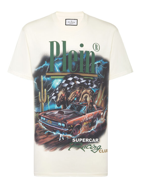 PHILIPP PLEIN PHILIPP PLEIN T-Shirt 22129 Biały Regular Fit