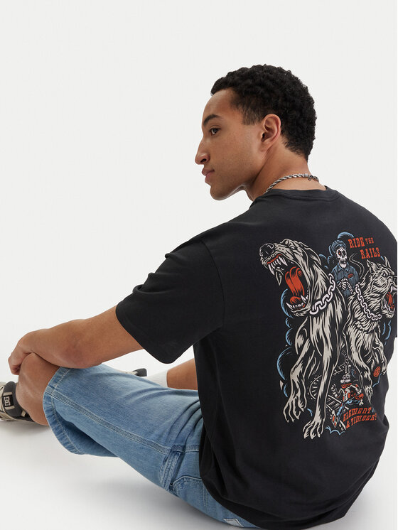 Element Element T-shirt Timber Guard Dogs ELYZT00572 Crna Regular Fit