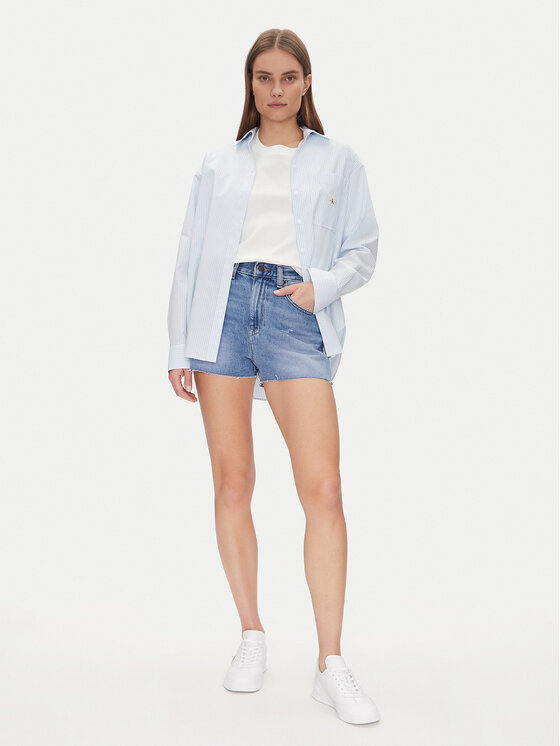 Tommy Jeans Tommy Jeans Pantaloni scurți de blugi Hot Pant Bi8036 DW0DW20575 Albastru Regular Fit