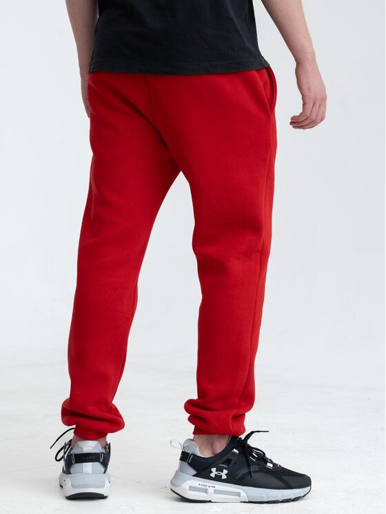 Jigga Wear Jigga Wear Spodnie dresowe Spodnie Dresowe Męskie Czerwone Jigga Wear Badge M Czerwony Regular Fit