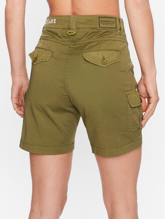 Aeronautica Militare Aeronautica Militare Riidest šortsid 231BE186DCT3119 Roheline Regular Fit