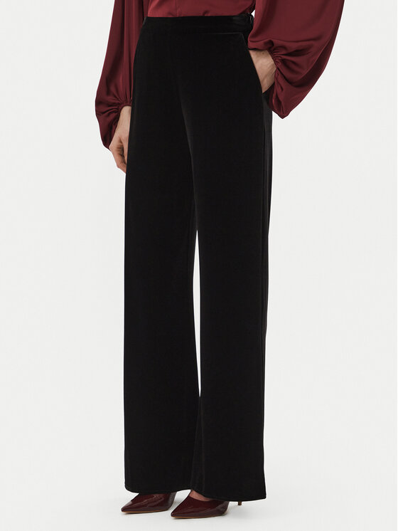 Marella Текстилни панталони Lcinto 2623786022 Черен Wide Leg