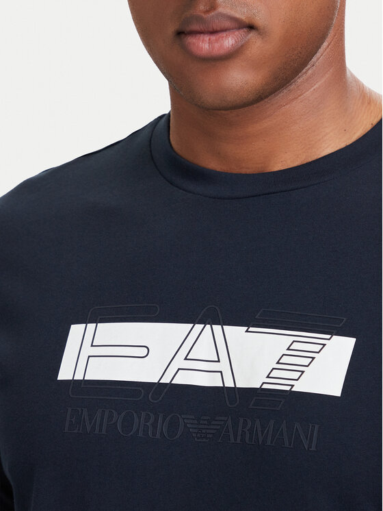 EA7 Emporio Armani EA7 Emporio Armani T-Shirt 7M002415 AF10375 MB149 Granatowy Regular Fit