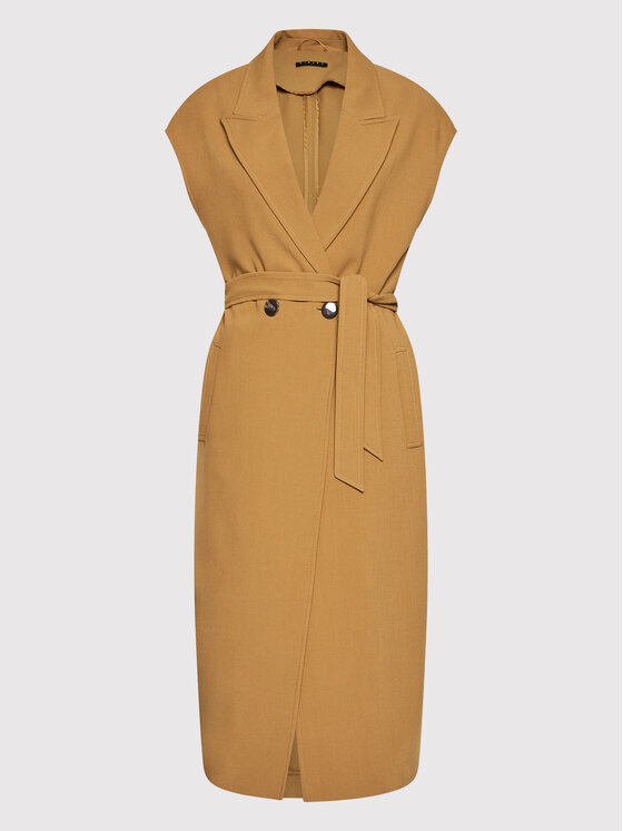Sisley Sisley Mellény 2BFQLN004 Barna Regular Fit