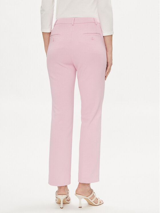 Weekend Max Mara Weekend Max Mara Spodnie materiałowe Basco 2415781051 Różowy Straight Leg
