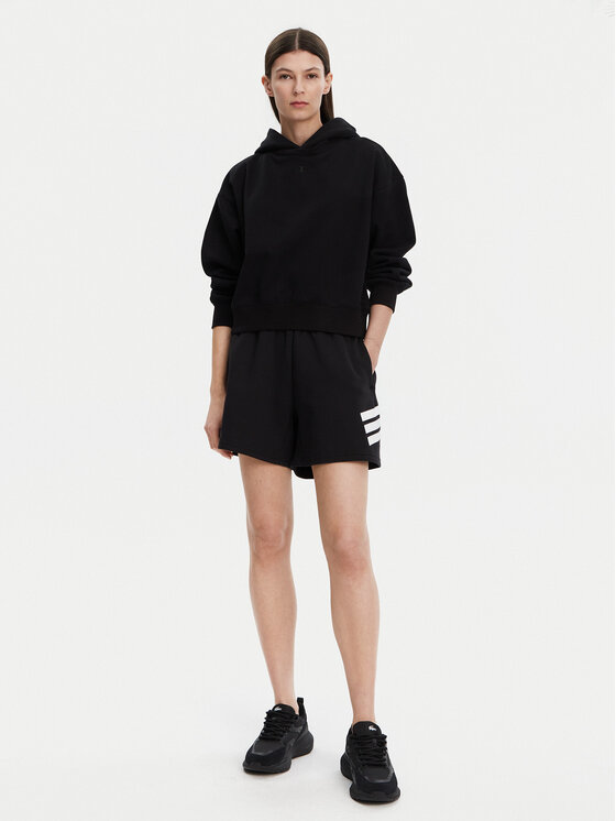 adidas adidas Sportske kratke hlače Future Icons 3-Stripes JC5443 Crna Loose Fit