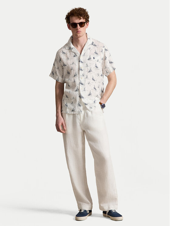Polo Ralph Lauren Polo Ralph Lauren Marškiniai 710B18630001 Balta Regular Fit