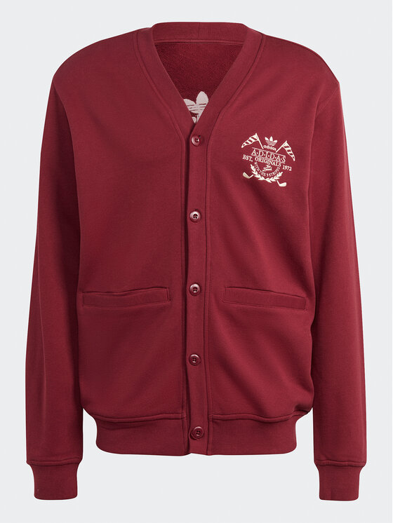 adidas adidas Pletena jopica Graphics Archive Cardigan IC5772 Rdeča Regular Fit