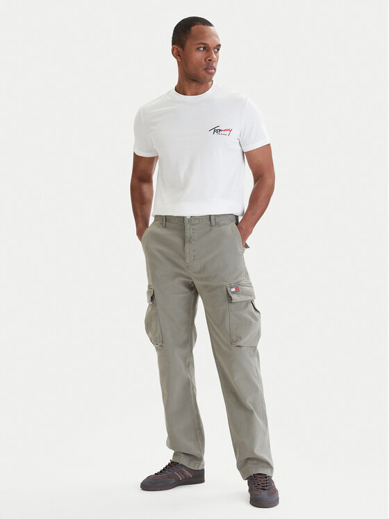 Tommy Jeans Tommy Jeans Cargo nadrág Otis DM0DM22403 Zöld Regular Fit