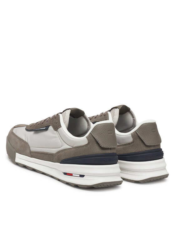 Tommy Hilfiger Tommy Hilfiger Sneakersy Retro Runner Nylon Mix FM0FM05523 Beżowy