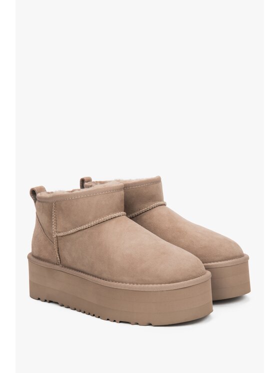 Estro Estro Μπότες Χιονιού ER00118702 Μπεζ