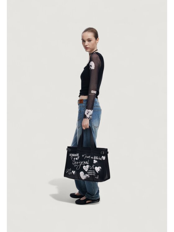 Desigual Desigual Σάκος BAG_SESHAT HOBART Μαύρο