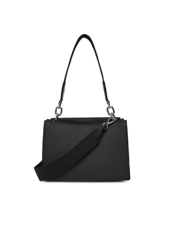 Tommy Hilfiger Tommy Hilfiger Geantă Th Her Med Satchel Nylon Sv AW0AW18200 Negru
