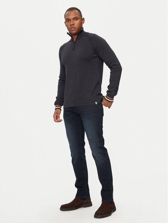 INDICODE INDICODE Maglione Skyler 35-768 Blu scuro Regular Fit