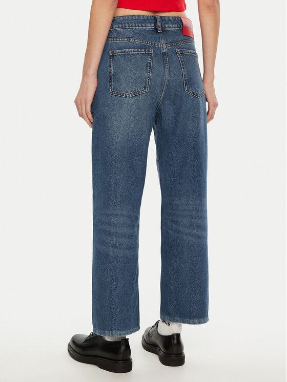 HUGO HUGO Jeans hlače Gilissi 50524883 Modra Straight Leg