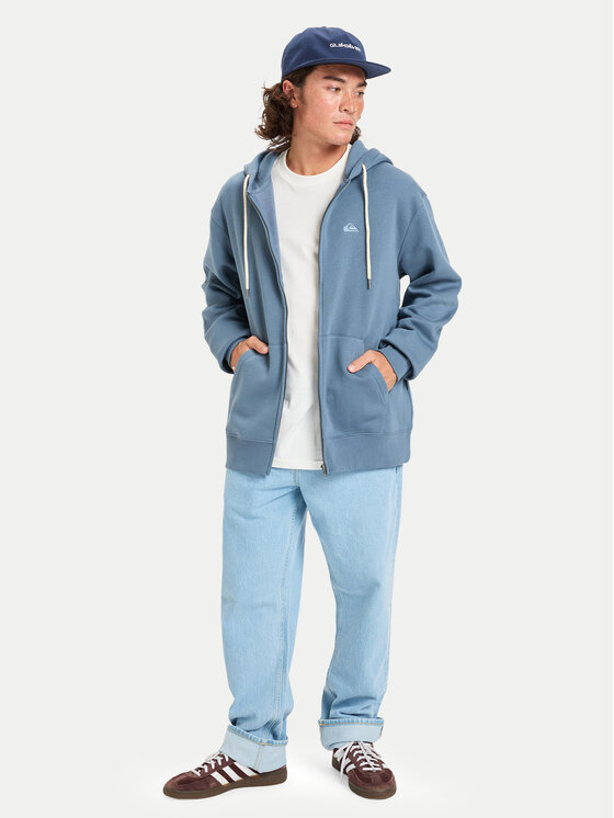 Quiksilver Quiksilver Felpa Salt Water Zip EQYFT05160 Blu Comfort Fit