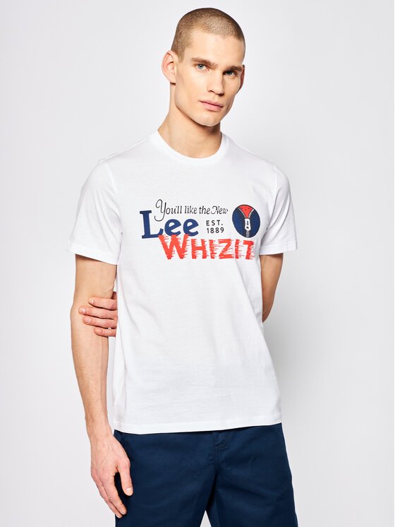 Lee Lee T-shirt Heritage Tee L63QFQLJ 112115171 Bianco Regular Fit