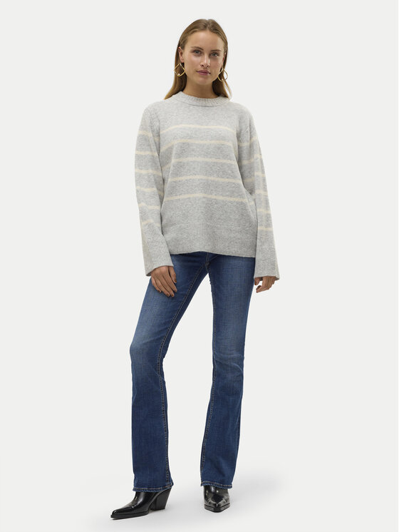 Vero Moda Vero Moda Pulover Flawless 10320487 Siva Loose Fit