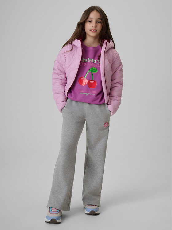 4F 4F Kurtka puchowa OUTERWEAR Fioletowy jasny Regular Fit