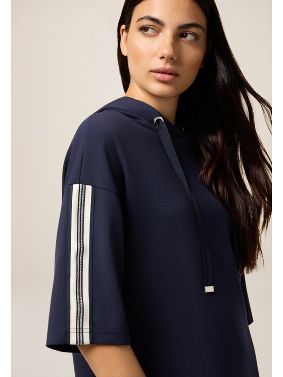 Oltre Oltre Felpa G962J004239N034 Blu Boxy Fit