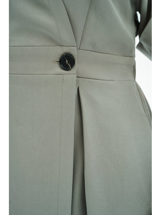 blue shadow blue shadow Sukienka codzienna Alva-3 Zielony Regular Fit