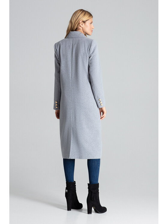 FIGL FIGL Παλτό M681 Γκρι Regular Fit