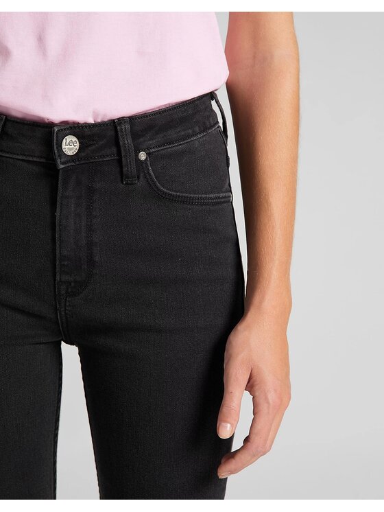 Lee Lee Jeansy SCARLETT HIGH Czarny Skinny Fit
