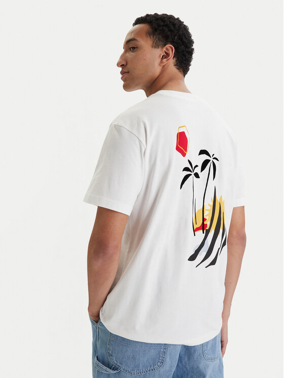 RVCA RVCA Majica Cutship EVYZT00287 Bela Relaxed Fit