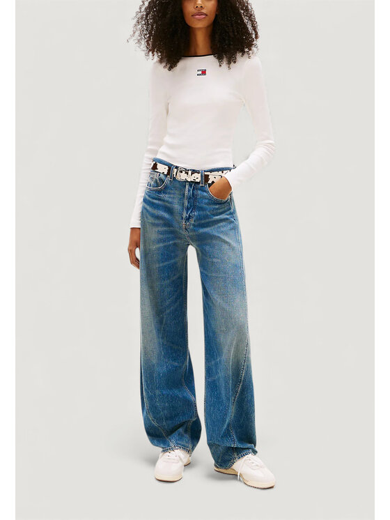 Tommy Jeans Tommy Jeans T-shirt DW0DW21839 Bianco Casual Fit