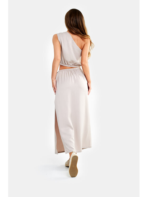 MANDRAGORA MANDRAGORA Letní šaty Tencel Milo Béžová Relaxed Fit