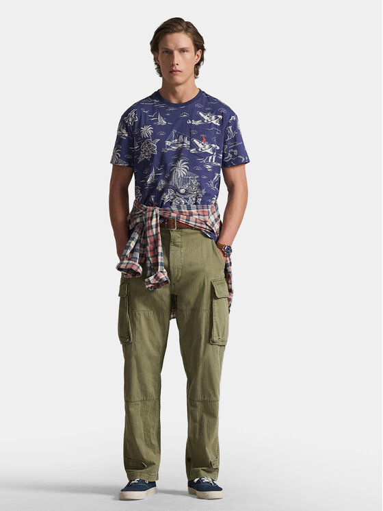 Polo Ralph Lauren Polo Ralph Lauren Футболка 710B16619001 Cиній Slim Fit