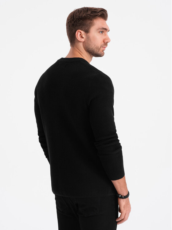 Ombre Ombre Kardigan OM-SWCD-0109 Černá Regular Fit