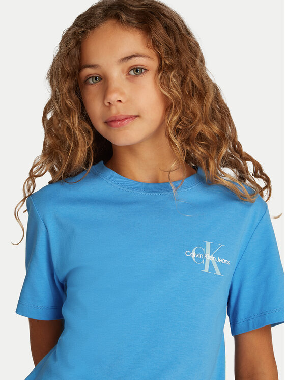Calvin Klein Jeans Calvin Klein Jeans T-Shirt IU0IU00678 Niebieski Regular Fit