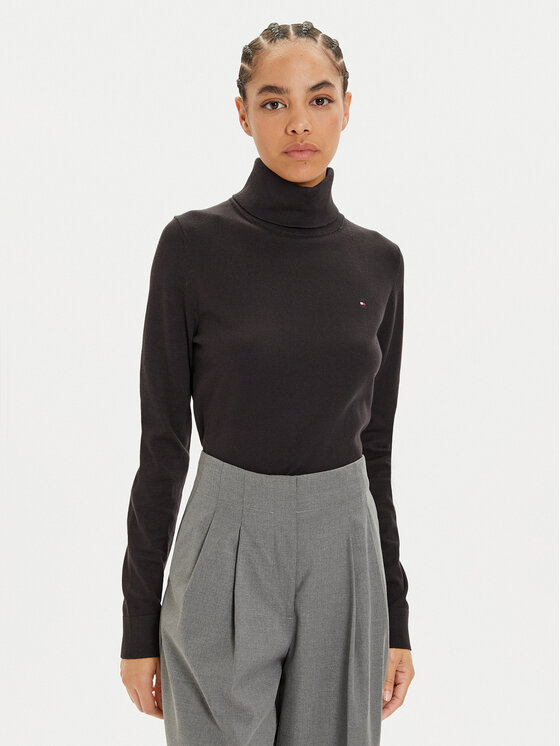 Tommy Hilfiger Tommy Hilfiger Поло WW0WW43211 Черен Regular Fit