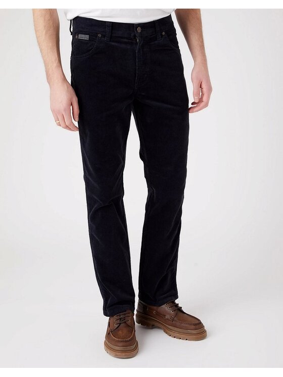 Wrangler Wrangler Spodnie materiałowe TEXAS SLIM Niebieski Slim Fit