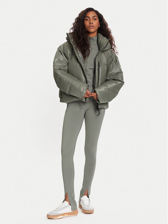 adidas by Stella McCartney adidas by Stella McCartney Зимно яке JX4339 Зелен Loose Fit